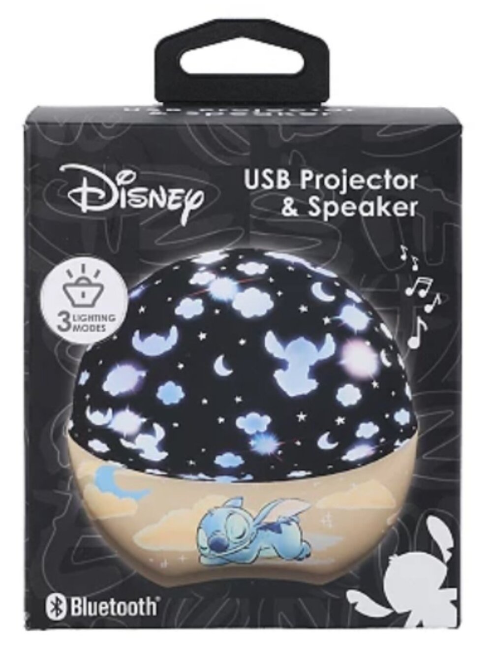 NWT ~ Disney's Stitch Sleep USB Nightlight Projector & Bluetooth Speaker
